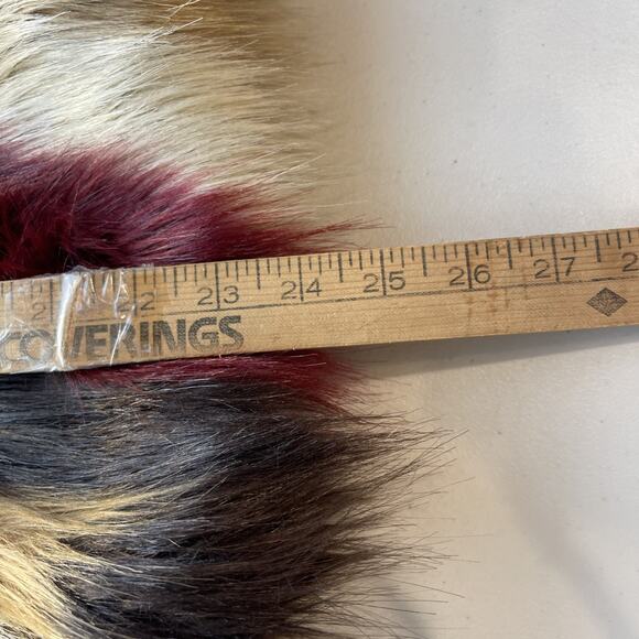 Chaser Faux Fur Party Coat Jacket Multi Color Size M New Years Event Vegas Club - Picture 13 of 13